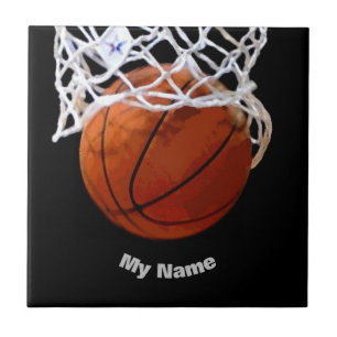 Basketboll ditt namn kakelplatta