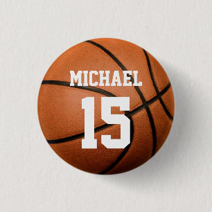 Basketboll ditt namn knapp