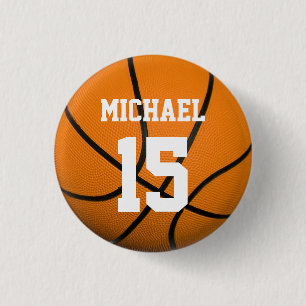 Basketboll ditt namn knapp