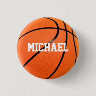 Basketboll ditt namn knapp