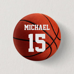 Basketboll ditt namn knapp