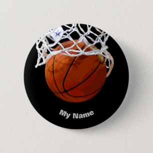 Basketboll ditt namn knapp