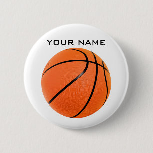 Basketboll ditt namn knapp