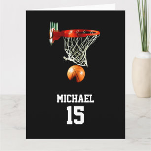 Basketboll ditt namn kort
