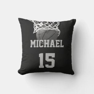 Basketboll ditt namn kudde