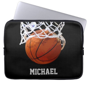Basketboll ditt namn laptop fodral