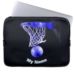 Basketboll ditt namn laptop fodral