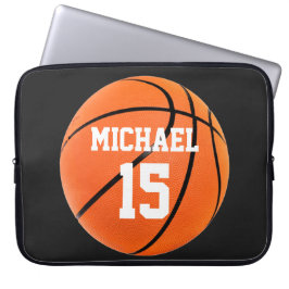 Basketboll ditt namn laptop fodral
