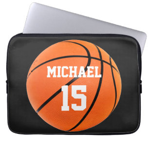 Basketboll ditt namn laptop fodral