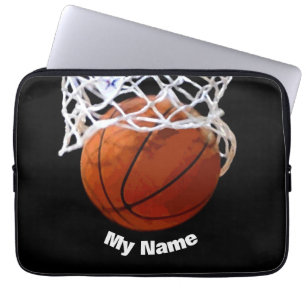 Basketboll ditt namn laptop fodral