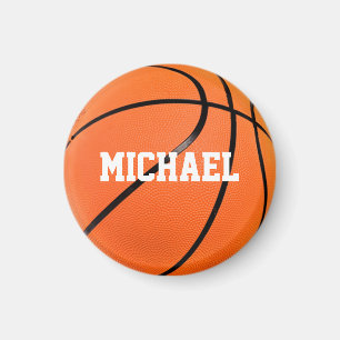 Basketboll ditt namn magnet
