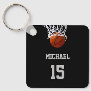 Basketboll Ditt Namn Nyckelring