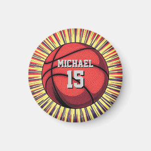 Basketboll ditt namn, poppning magnet