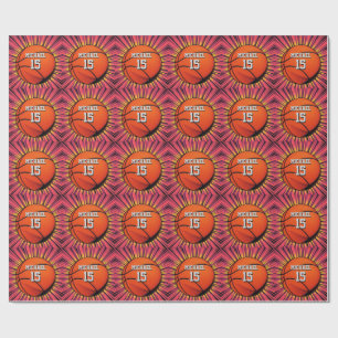 Basketboll ditt namn, poppning presentpapper
