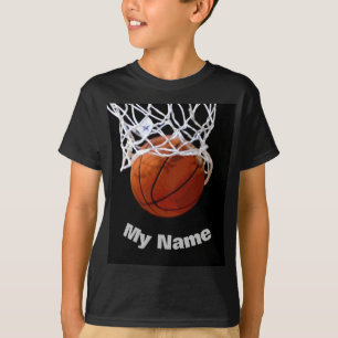 Basketboll ditt namn t shirt