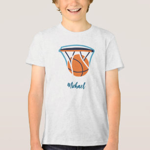 Basketboll ditt namn t shirt