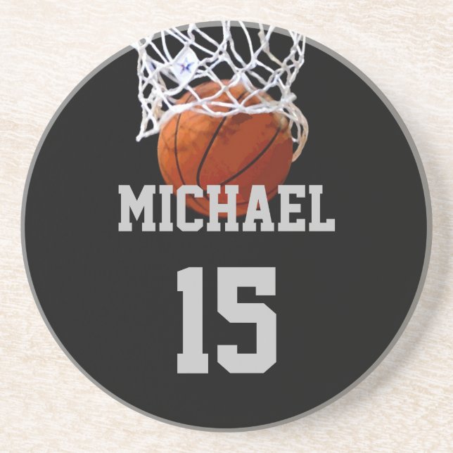 Basketboll ditt namn underlägg (Framsidan)