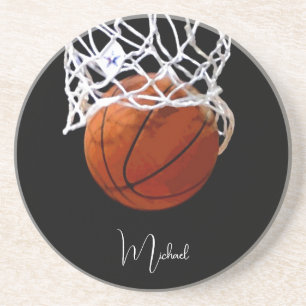 Basketboll ditt namn underlägg