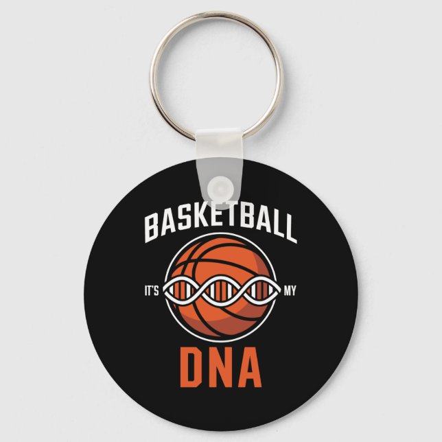 Basketboll dna - Pion Springa i mitt blod Nyckelring (Framsida)