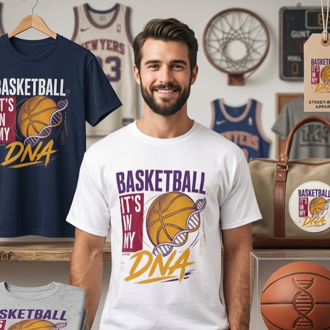 Basketboll DNA T Shirt (Skapare uppladdad)