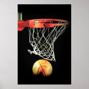 Basketboll dörrposter unik modern sport konstverk poster