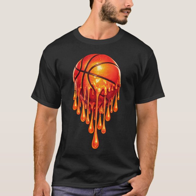 Basketboll Drip Estetik - Bball Slam Dunk T Shirt (Framsida)