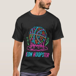 Basketboll Drip Neon Basketboll Grafik T Shirt