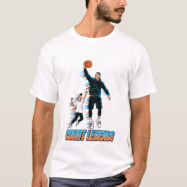 Basketboll Drip Neon Basketboll Grafik T Shirt