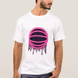 Basketboll Drip Neon Basketboll Grafik T Shirt