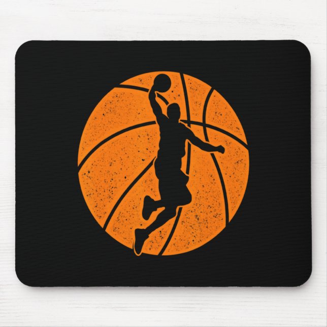 Basketboll Dunk Boll Skytte Srts Spel Träning Musmatta (Framsidan)