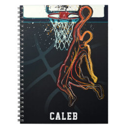 Basketboll Dunk Hopp Skott Modern Urban Cool Anteckningsbok