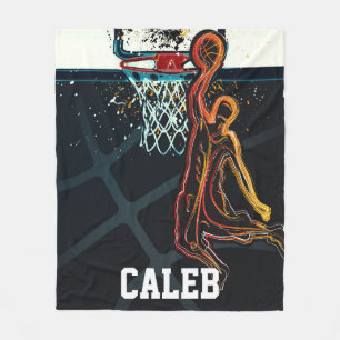 Basketboll Dunk Jump Shot Modern Urban Cool Fleecefilt