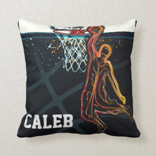 Basketboll Dunk Jump Shot Modern Urban Cool Kudde