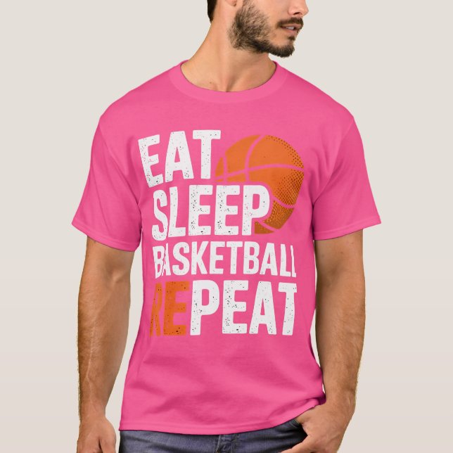 Basketboll Eat Ssov Basketball Repetera sportsoffe T Shirt (Framsida)