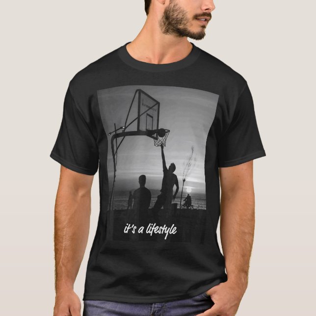 Basketboll - en levande gatugåva t shirt (Framsida)