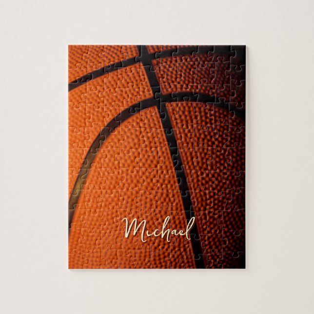 Basketboll Ersätt Eget Namn Anpassningsbar  Pussel (Vertikal)