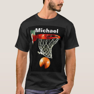 Basketboll ersätt med ditt namn t shirt