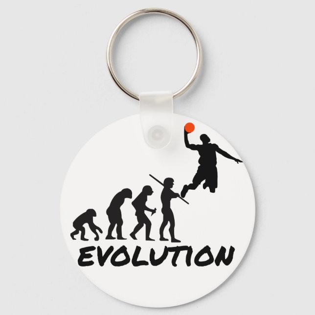 Basketboll Evolution Nyckelring (Framsida)