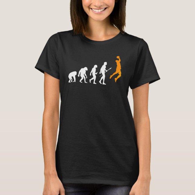 Basketboll Evolution Of Man Basketboll  För Män Bo T Shirt (Framsida)