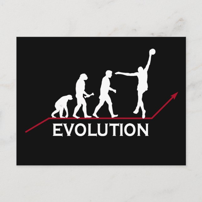 Basketboll Evolution Vykort (Framsida)