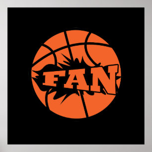basketboll fläkt poster