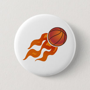 Basketboll flammar knapp