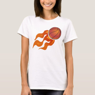 Basketboll flammar t shirt