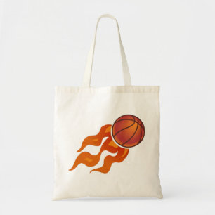 Basketboll flammar tygkasse