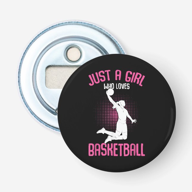 Basketboll Flicka Kvinnor Flasköppnare (Framsidan)
