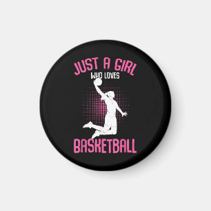 Basketboll Flicka Kvinnor Magnet