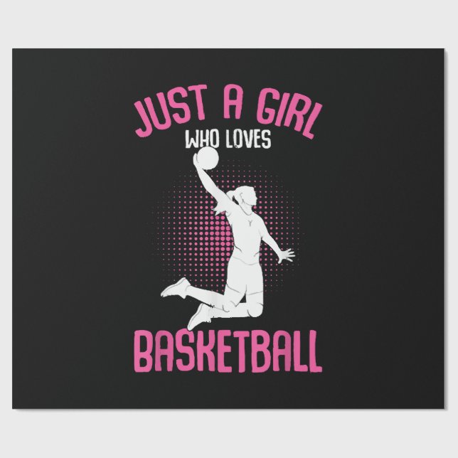 Basketboll Flicka Kvinnor Presentpapper (Platt)