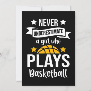Basketboll flickor present I Hoops spelare Inbjudningar