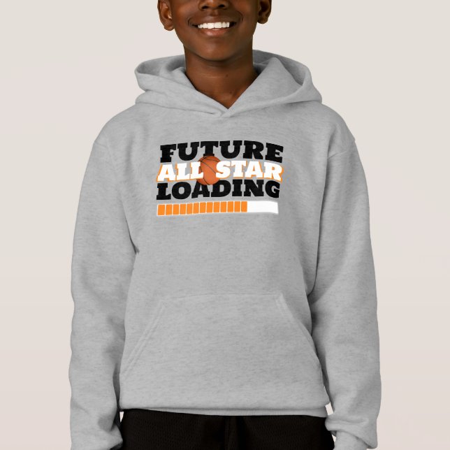 Basketboll för alla stjärnladdade barn t shirt (Framsida)