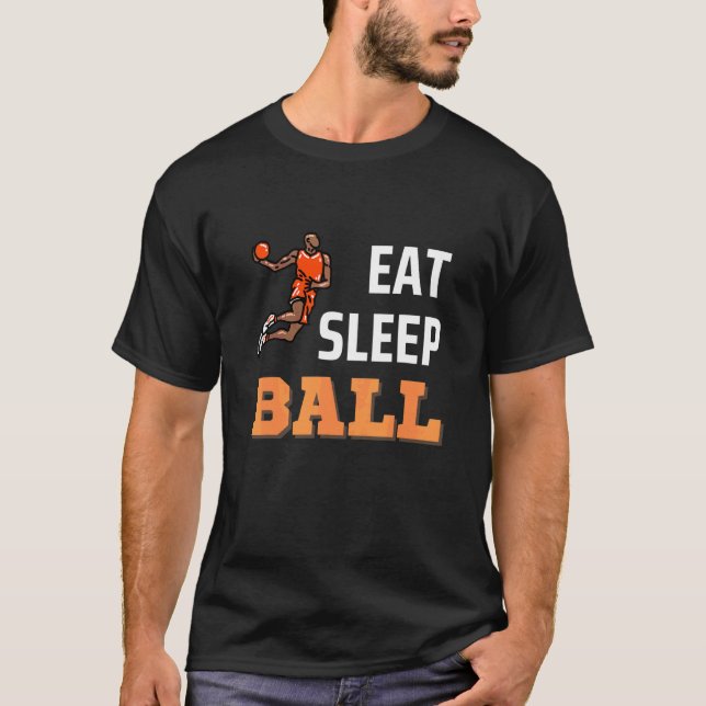Basketboll för basketbollspelare i viloläge t shirt (Framsida)
